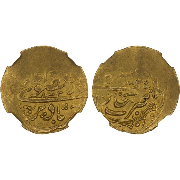MANGHIT OF BUKHARA: 'Abd al-Ahad, 1886-1910, AV tilla, Bukhara, AH1325, NGC AU50