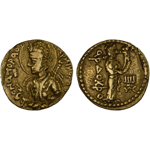 KUSHAN: Huvishka, 151-190, AV dinar (7.80g), VF