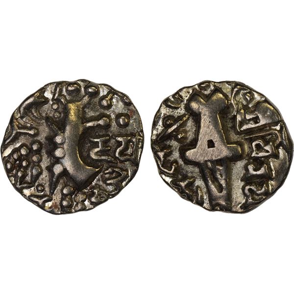 KIDARITE: Vinayaditya, ca. 776-807, debased AV dinar (7.64g), XF