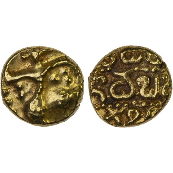 CHALUKYAS OF KALYANA: Somesvara, ca. 1181-1189, AV pagoda (3.54g), XF