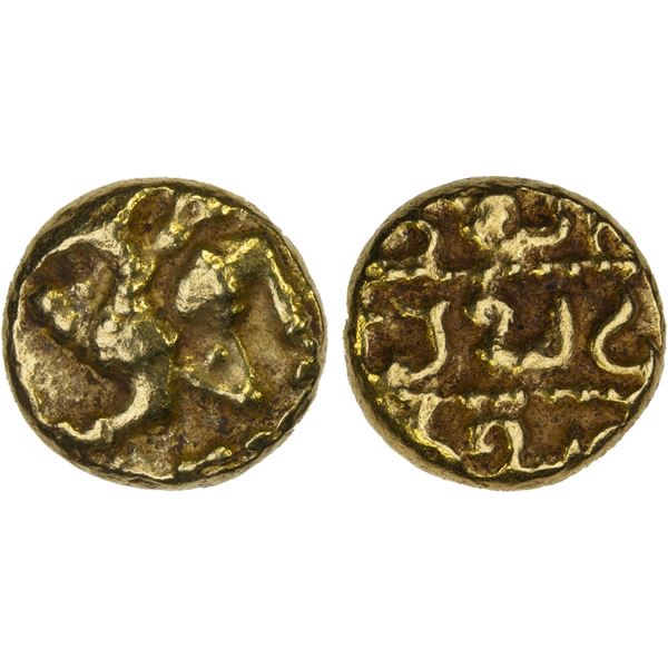 CHALUKYAS OF KALYANA: Somesvara, ca. 1181-1189, AV pagoda (3.50g), VF-XF