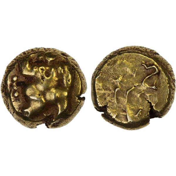 CHALUKYAS OF KALYANA: Somesvara, ca. 1181-1189, AV pagoda (3.54g), F-VF