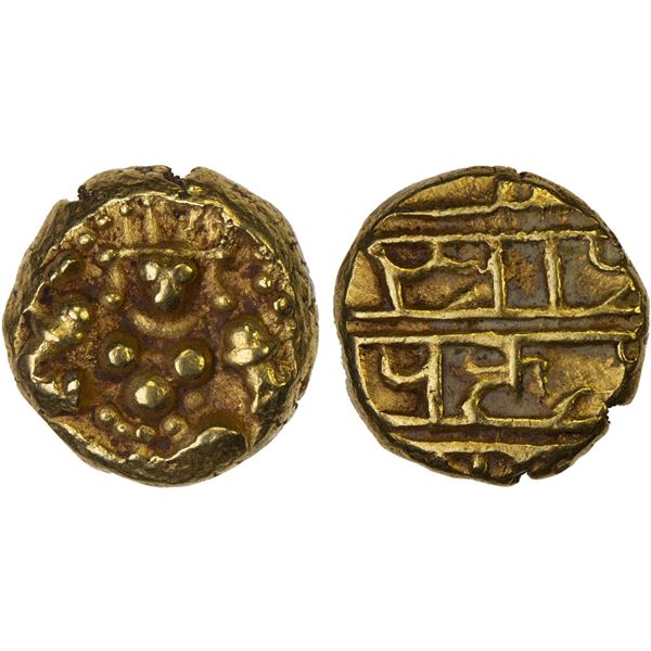 CHITALDURG: Anonymous, ca. 17th-18th century, AV pagoda (3.34g), XF