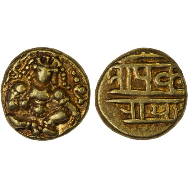 CHITALDURG: Anonymous, ca. 17th-18th century, AV pagoda (3.36g), VF-XF