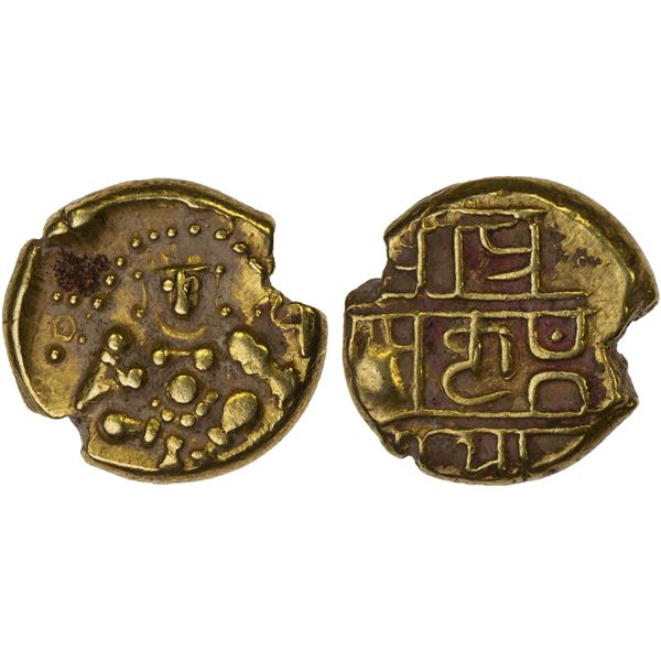 CHITALDURG: Anonymous, ca. 17th-18th century, AV pagoda (3.34g), VF-XF