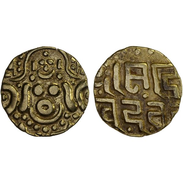 GAHADAVALAS OF KANAUJ: Govinda Chandra, ca. 1114-1154, AV 4-1/2 masha (4.03g), VF-XF