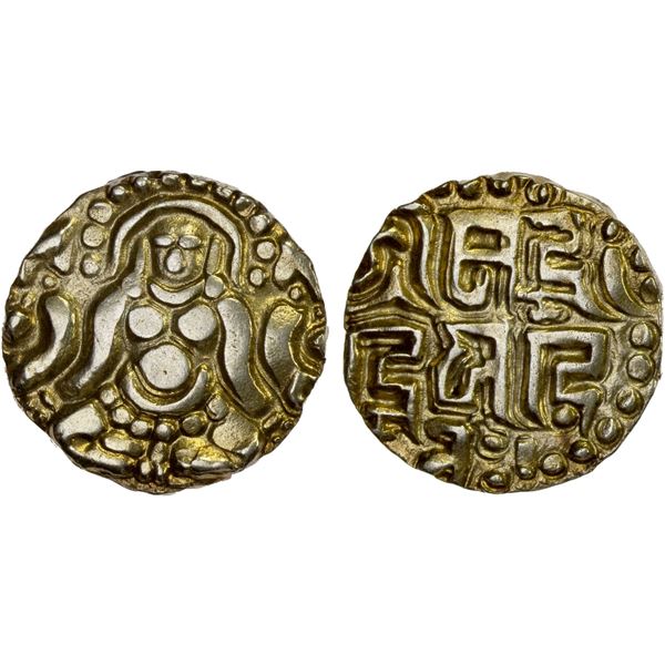 KALACHURIS OF TRIPURI: Gangeya Deva, ca. 1015-1040, AV 4-1/2 masha (4.20g), VF-XF