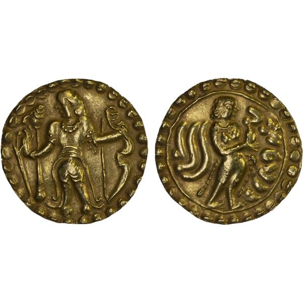 SAMATATA: Anonymous, ca. 500-550, AV dinar (5.63g), XF-AU