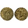 Image 1 : SAMATATA: Khadga dynasty, Rajabhata, ca. 675-680, slightly debased AV dinar (5.65g), AU