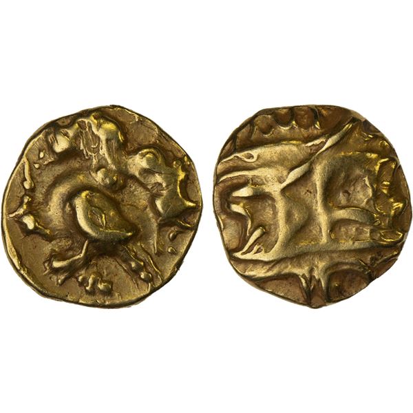 VIJAYANAGAR: Achyutaraya, 1530-1541, AV 1/2 pagoda (1.68g), F-VF