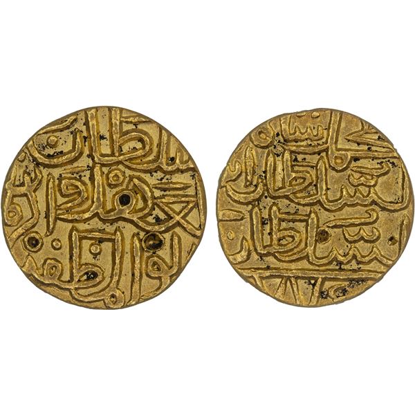 KULBARGA (BAHMANIDS): Muhammad I, 1359-1375, AV tanka (Ahsanabad), AH775, ANACS EF45