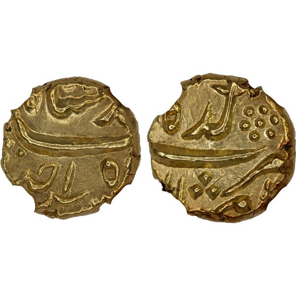 MUGHAL: Muhammad Shah, 1719-1748, AV pagoda, Imtiyazgarh, AH(11)31 year one (ahad), NGC lustrous MS6