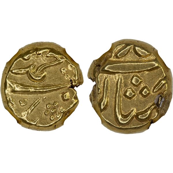 MUGHAL: Ahmad Shah Bahadur, 1748-1754, AV pagoda, Imtiyazgarh, ND, NGC Unc details