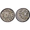 Image 1 : TRAVANCORE: Bala Rama Varma, 1798-1810, AR 1/2 chuckram (0.19g), ND (1809-10), PCGS EF45