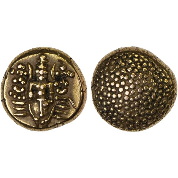 MADRAS PRESIDENCY: AV pagoda (3.38g), ND (ca. 1691-1740), bold VF-XF