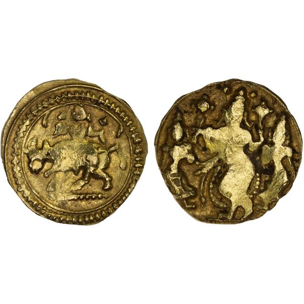 INDIA: AV temple token (3.83g), ND (ca. 17th-19th century), VF-XF