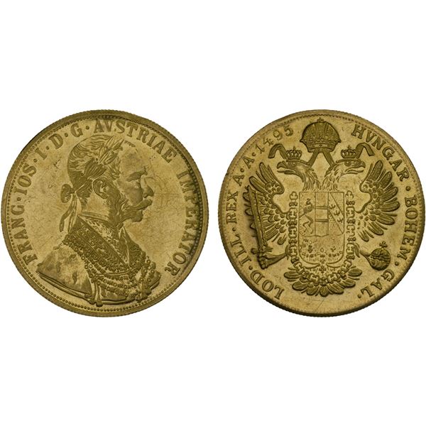 AUSTRIA: Jeweler's Imitations, AV 4 ducats (13.98g), AU