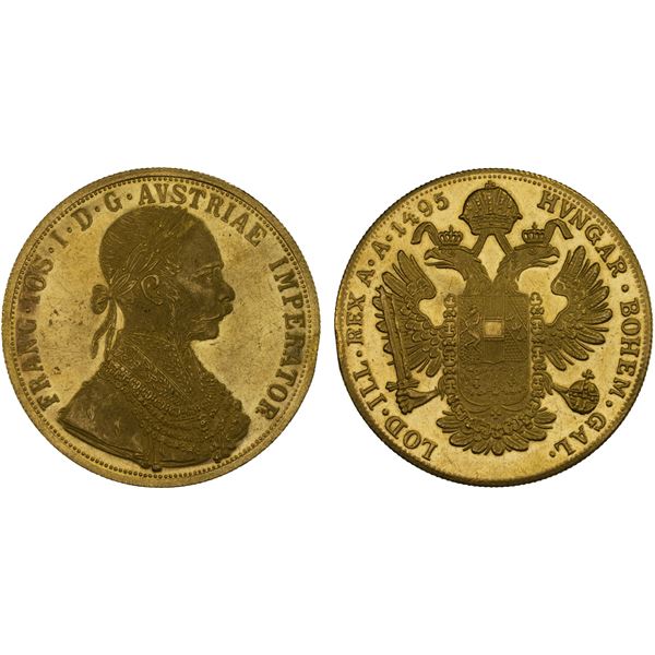 AUSTRIA: Jeweler's Imitations, AV 4 ducats (14.11g), AU