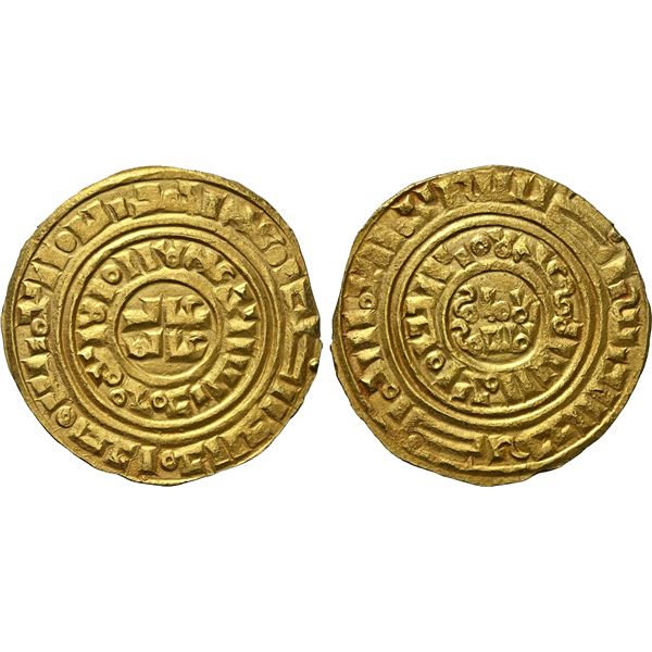 CRUSADER KINGDOMS: Kingdom of Jerusalem: Anonymous, ca. 1150-1260, AV bezant (3.25g), Acre, NGC MS62