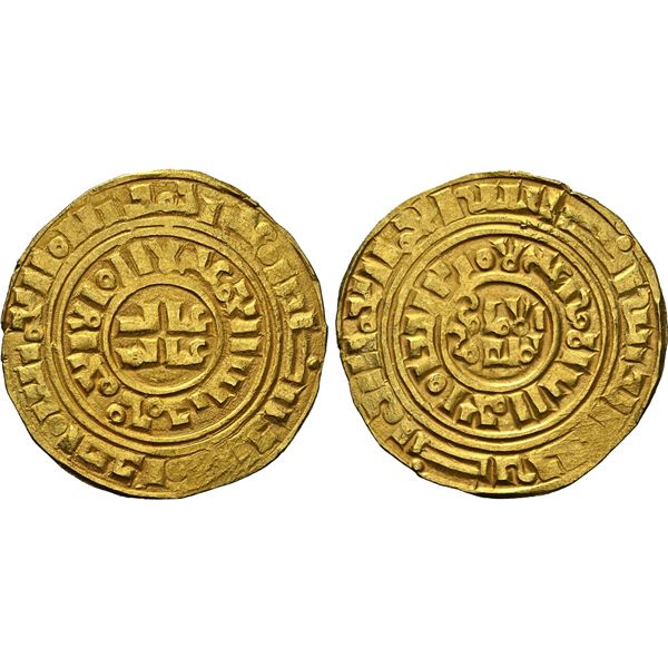 CRUSADER KINGDOMS: Kingdom of Jerusalem: Anonymous, ca. 1150-1260, AV bezant (3.84g), Acre, NGC AU58