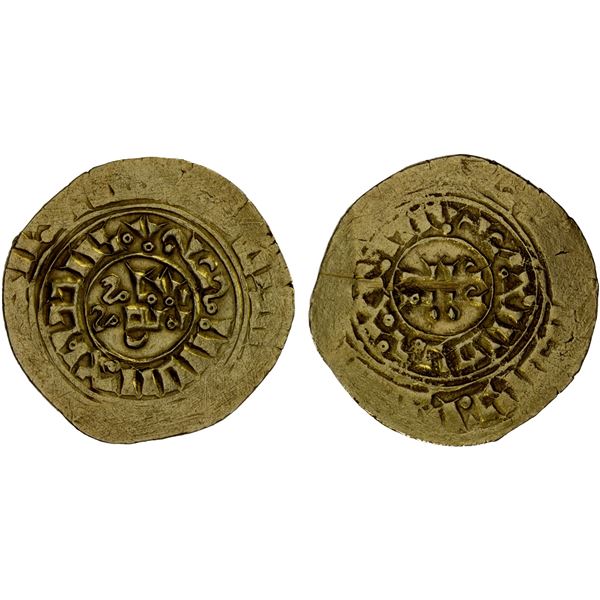 CRUSADER KINGDOMS: Kingdom of Jerusalem: Late series, 1220s-1260s, AV bezant (3.15g), choice XF