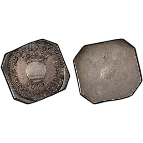 FRANCE: Aire: Siege Issue, AR 25 sols, 1710, PCGS EF45