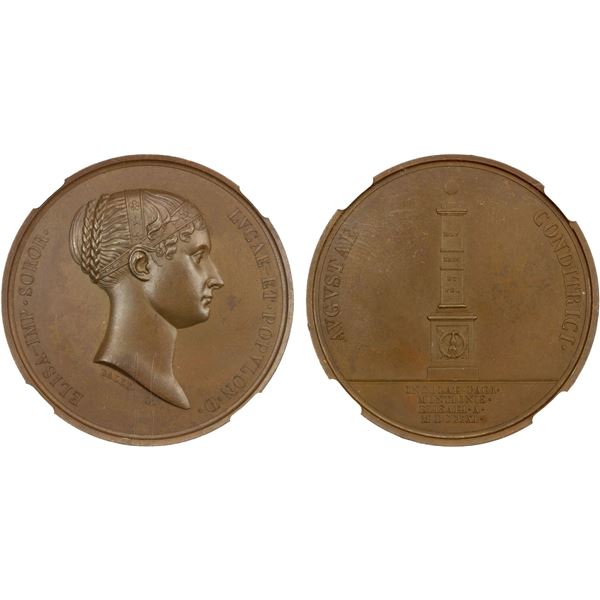 FRANCE: AE medal, 1811, NGC MS64 BN