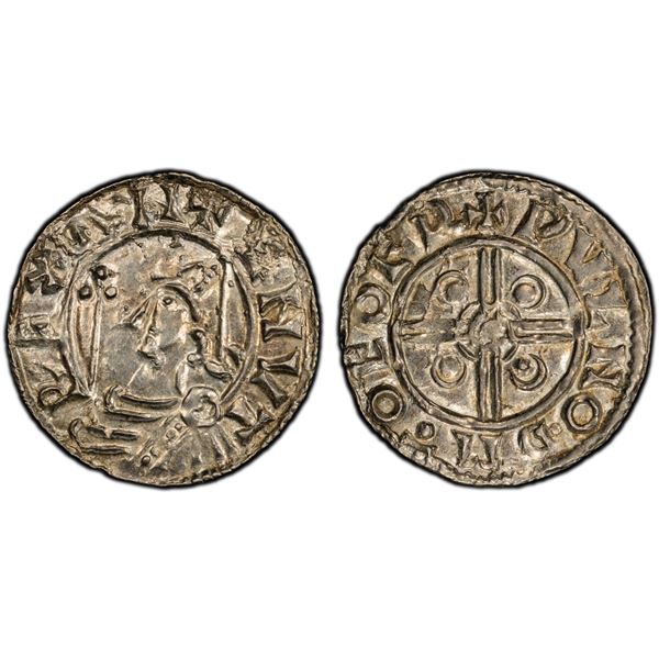 ENGLAND: Cnut, 1016-1035, AR penny, York, ND (1024-30), PCGS MS62