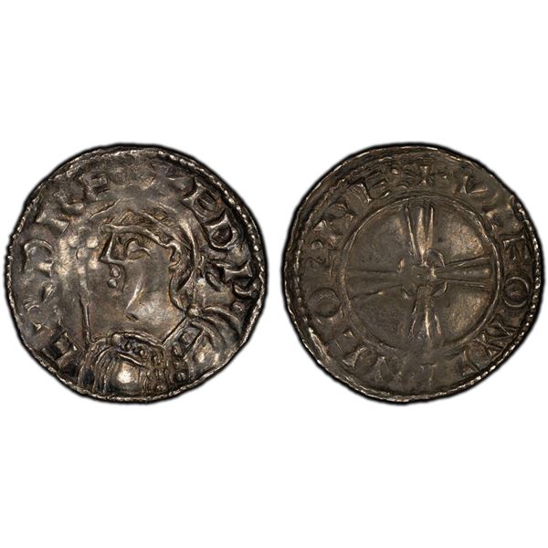 ENGLAND: Edward the Confessor, 1042-1066, AR penny, Lincoln, ND, PCGS AU53