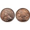 Image 1 : GREAT BRITAIN: Anne, 1702-1714, AE coronation medal, 1702, NGC MS64 RB