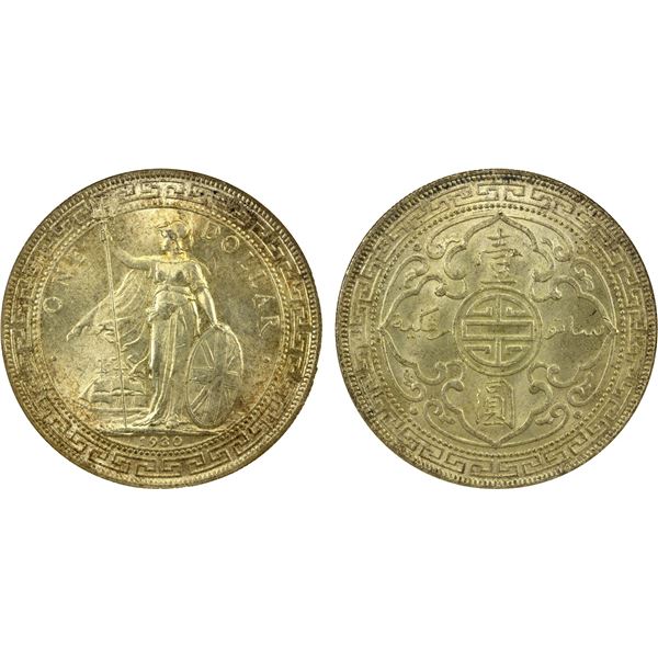 GREAT BRITAIN: AR trade dollar, 1930, ANACS MS64