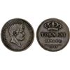 Image 1 : NAPLES: Ferdinando II, 1830-1859, AE 5 tornesi, 1845, F-VF