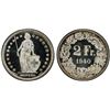 Image 1 : SWITZERLAND: Confederation, AR 2 francs, 1940-B, PCGS Specimen 67