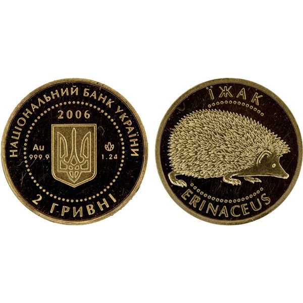UKRAINE: Republic, AV 2 hryvni, 2006, Proof