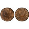 Image 1 : CANADA: NEWFOUNDLAND: Victoria, 1837-1901, AE cent, 1865, PCGS MS64 RB