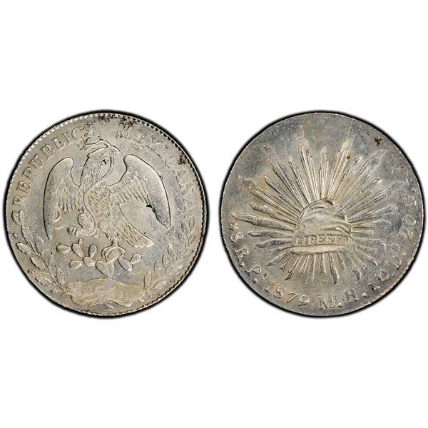 MEXICO: Republic, AR 8 reales, San Luís Potosí, 1879-Pi, PCGS MS61