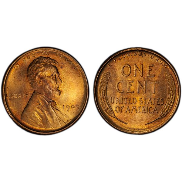UNITED STATES: AE cent, 1909, PCGS MS66 RD