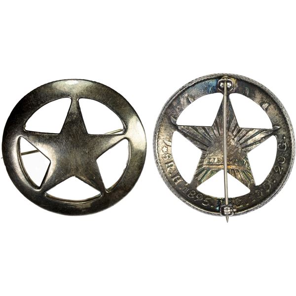 UNITED STATES: AR sheriff's badge (15.93g), VF