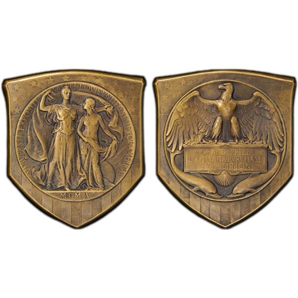 UNITED STATES: AE medal, 1904, PCGS MS63