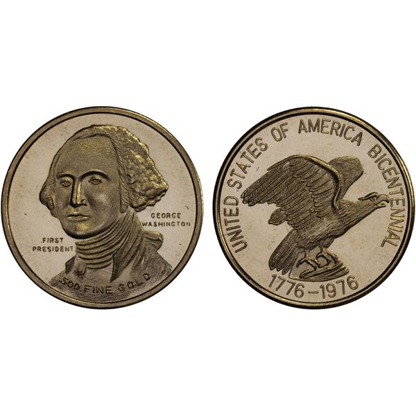 UNITED STATES: AV medalet (2.49g), 1976, Choice Unc