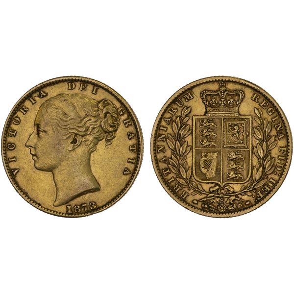 AUSTRALIA: Victoria, 1837-1901, AV sovereign, 1873-S, VF