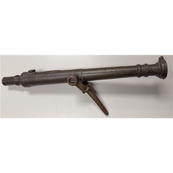 BRUNEI: brass cannon money (1997g), 19th to early 20th century, VF