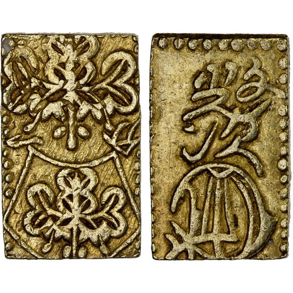 JAPAN: Bunsei, 1818-1830, AV bu (3.23g), Edo Mint, VF-XF