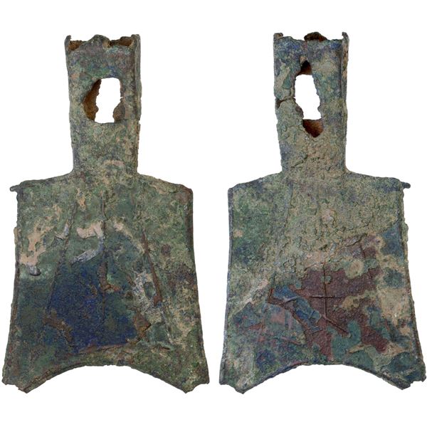 WARRING STATES: State of Zhou, 400-300 BC, AE spade money (19.2g), Fine