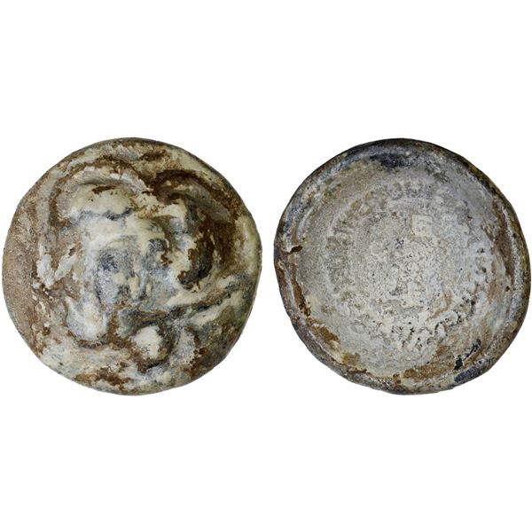 WESTERN HAN: Han Wudi, 141-87 BC, lead 3000 zhu (93.9g), VF