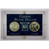 Image 1 : CHINA: Empire & Republic, SET of 2 silver dollars
