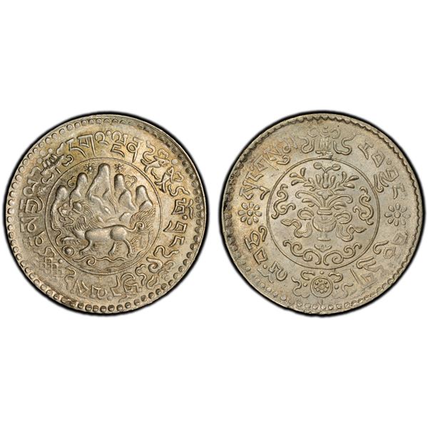 TIBET: AR 3 srang, BE16-10 (1936), PCGS MS64