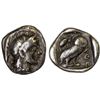 Image 1 : ATTICA: Athens, AR hemiobol (0.34g), ca. 454-404 BC, VF