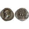 Image 1 : BACTRIA: Eukratides I Megas, ca. 170-145 BC, AR obol (0.67g), VF-XF