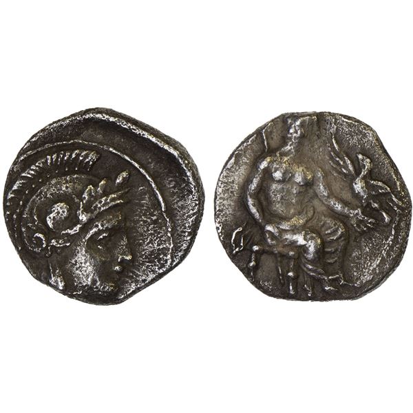 CILICIA: Uncertain Mint, AR obol (0.85g), 4th century BC, Choice VF